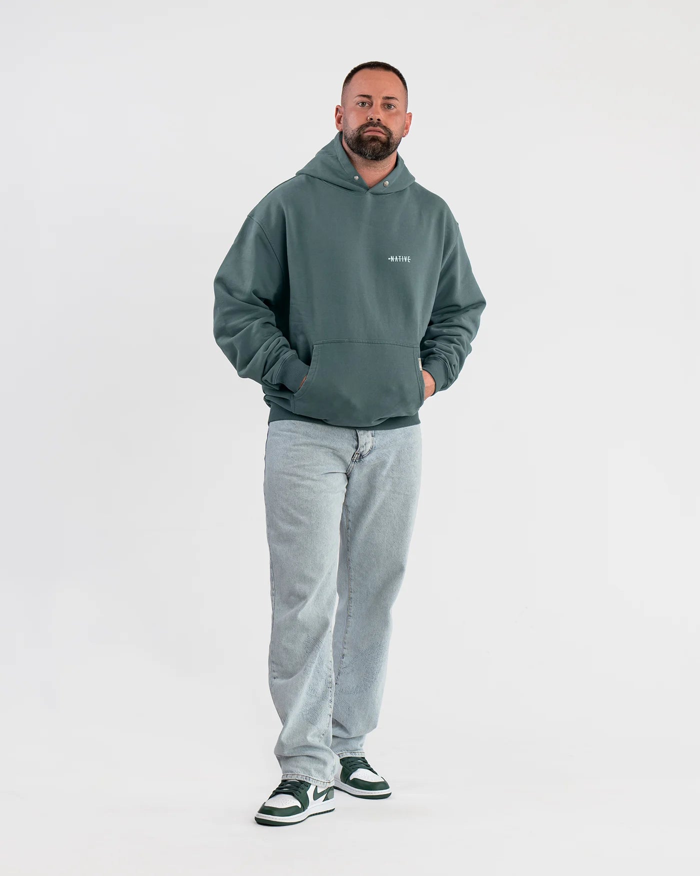Sudadera Con Capucha Esencial Verde