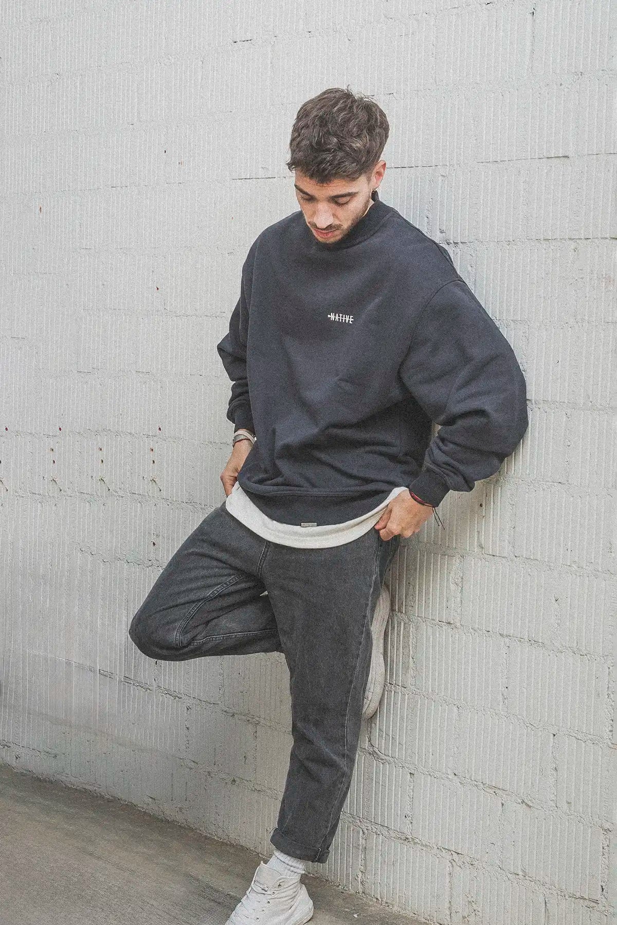 Sudadera Essential Antracita